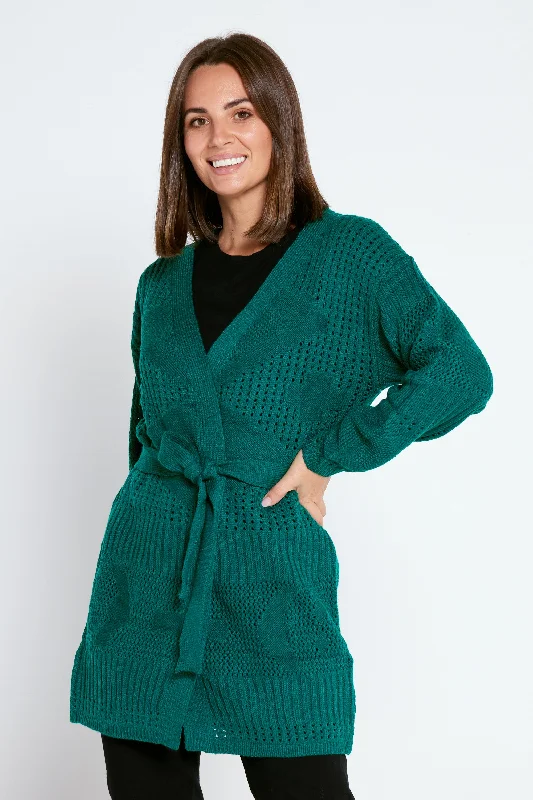 Savanna Cardigan - Lake Green Stylish Fashionable Trendy