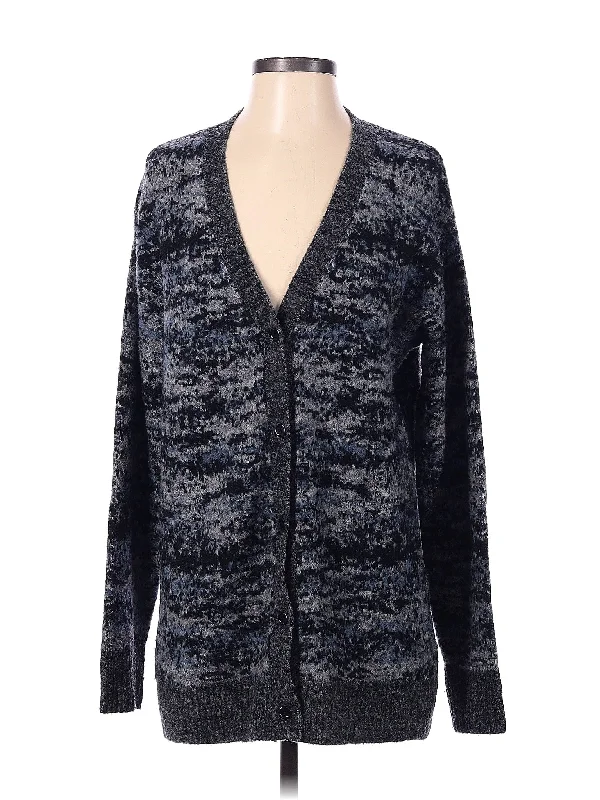 Wool Cardigan Notch Collar Peter Pan Collar Cowl Neck
