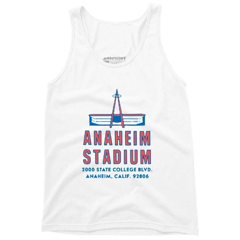 Anaheim Stadium Retro - Unisex Tank Top lime green tank