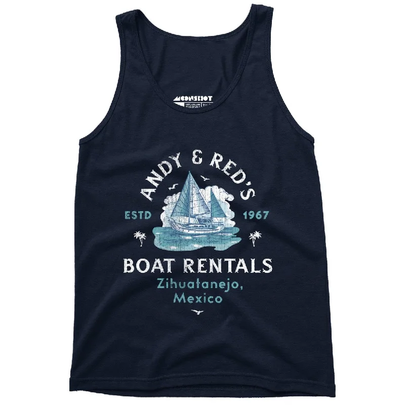 Andy & Red's Boat Rentals - Unisex Tank Top teal tank top