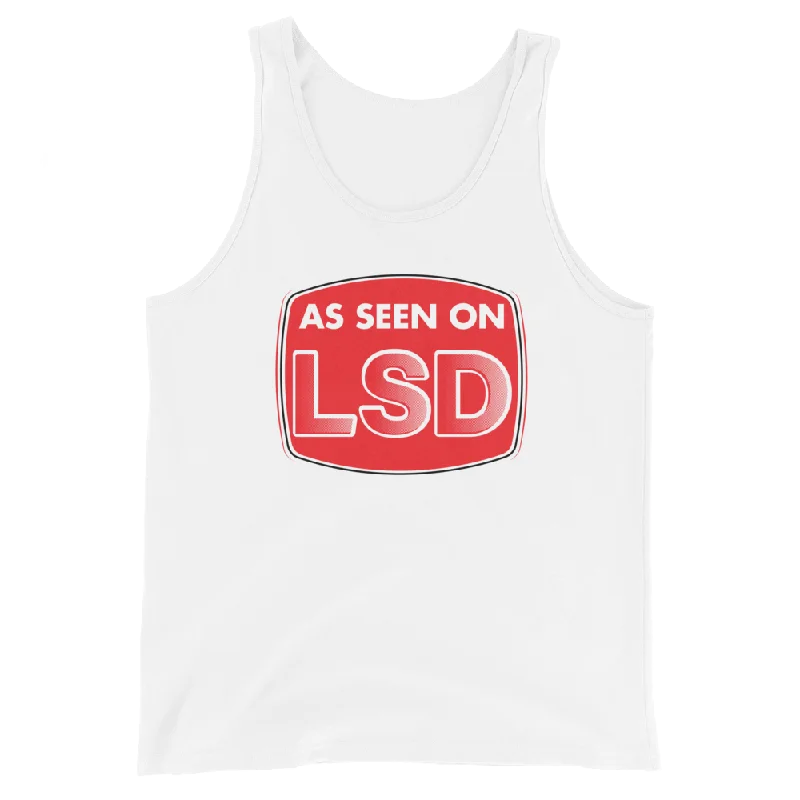 As Seen On Graphic Tank Top solid color tank