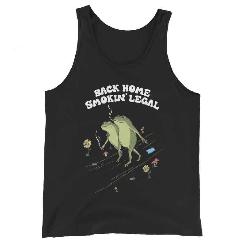 Back Home Smokin Legal Graphic Tank Top crossback tank top