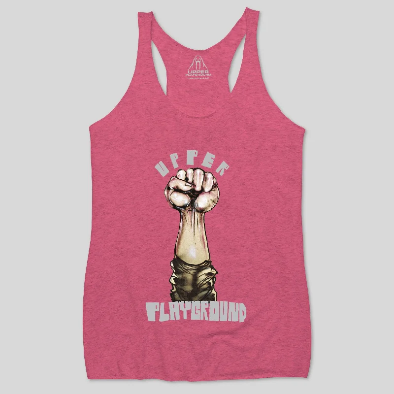 FIST  WOMEN'S RACERBACK TANK teal tank top