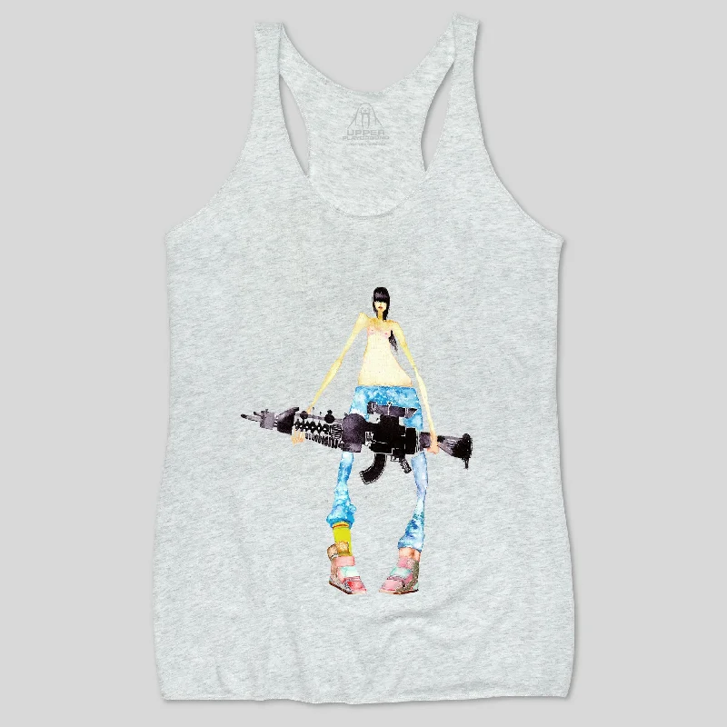 NOTHING TO DECLARE WOMEN'S RACERBACK TANK lace back tank