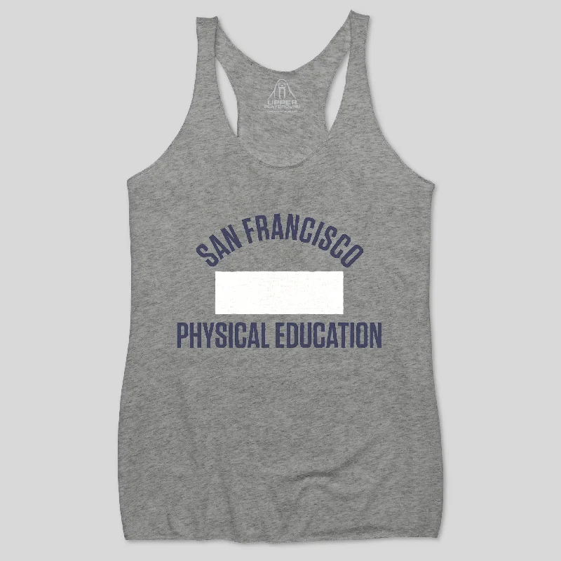 SF PHYSICAL EDUCATION WOMEN'S RACERBACK TANK fashionable tank top