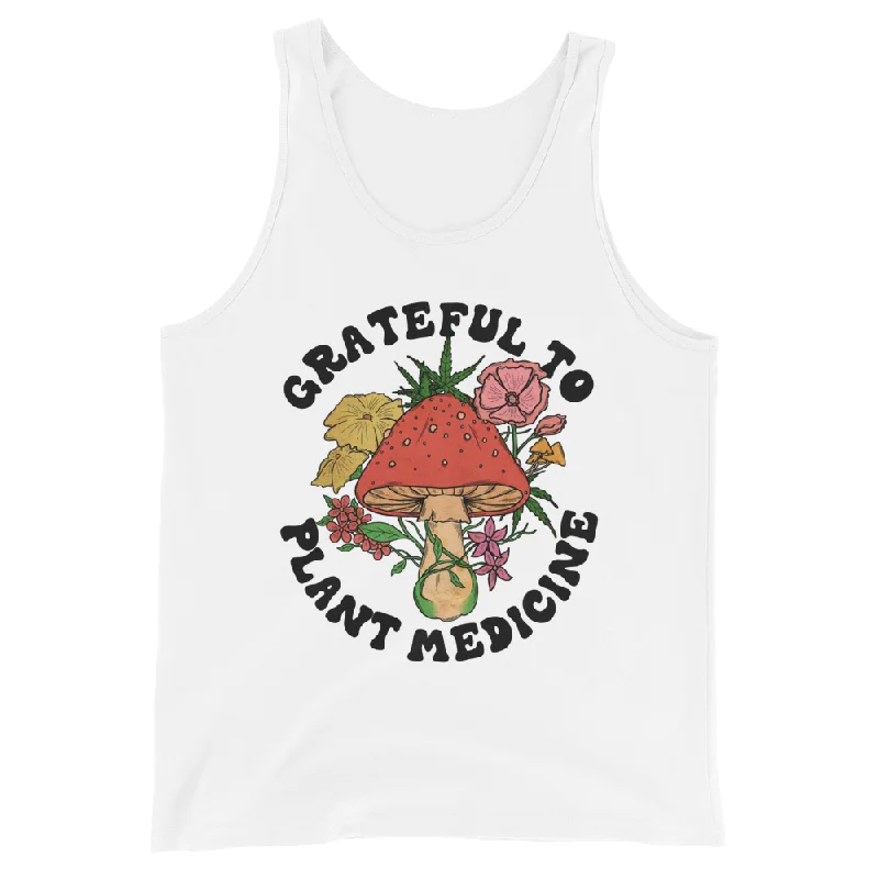 Grateful To Plants Graphic Tank Top mint tank top
