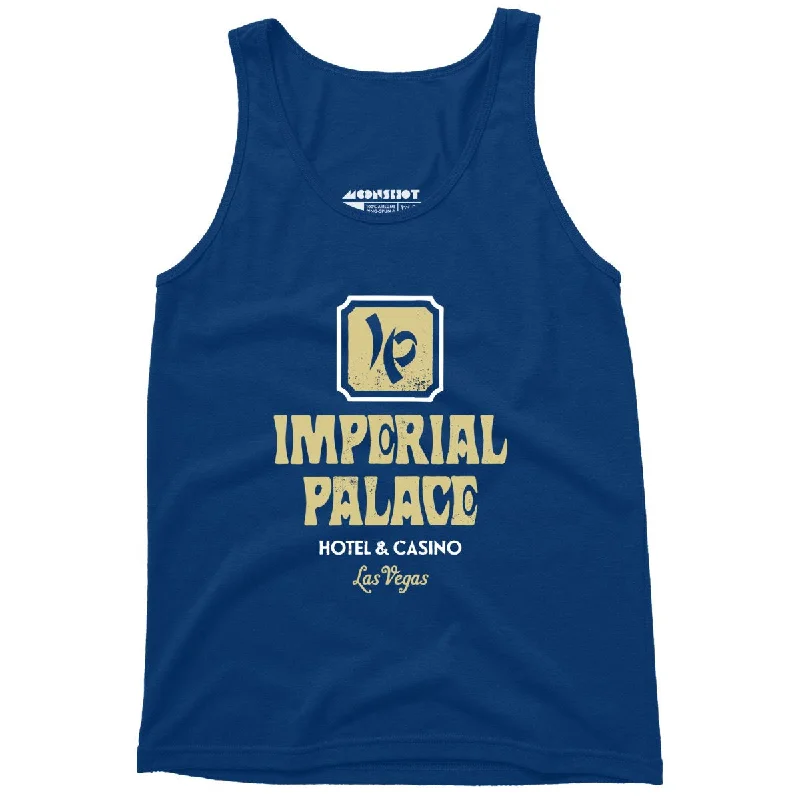 Imperial Palace Hotel & Casino - Vintage Las Vegas - Unisex Tank Top metallic tank top