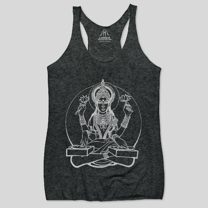 DJ LAKSMI WOMEN'S RACERBACK TANK fashionable tank top