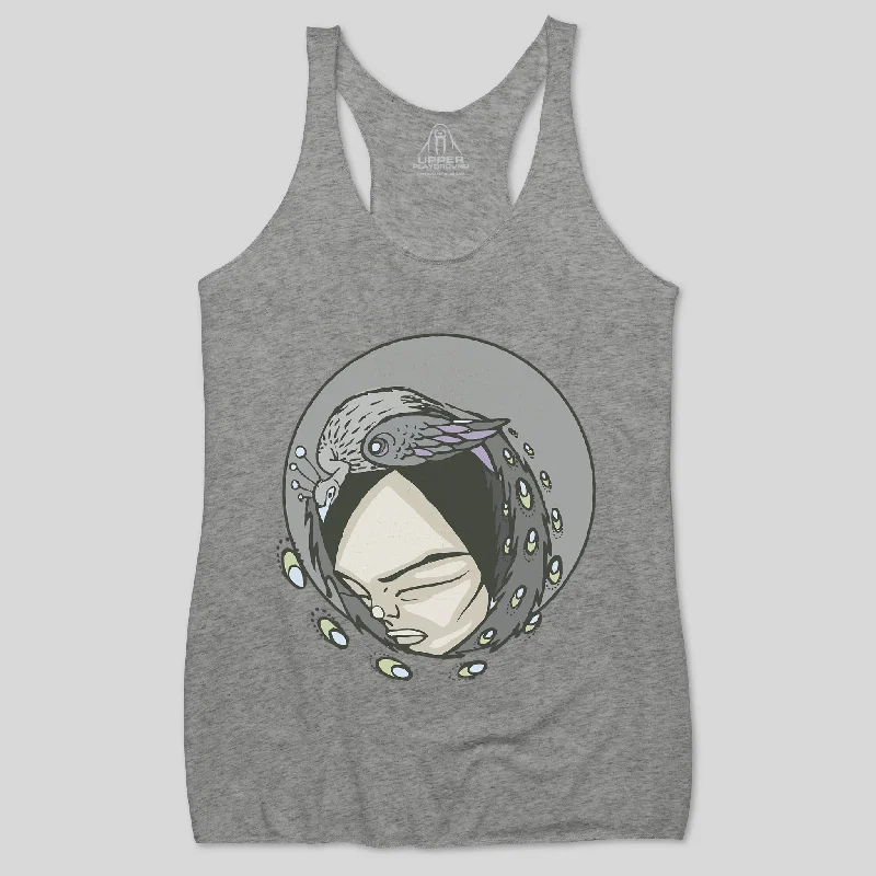 PEACOCK HAT WOMEN'S RACERBACK TANK lounge tank top