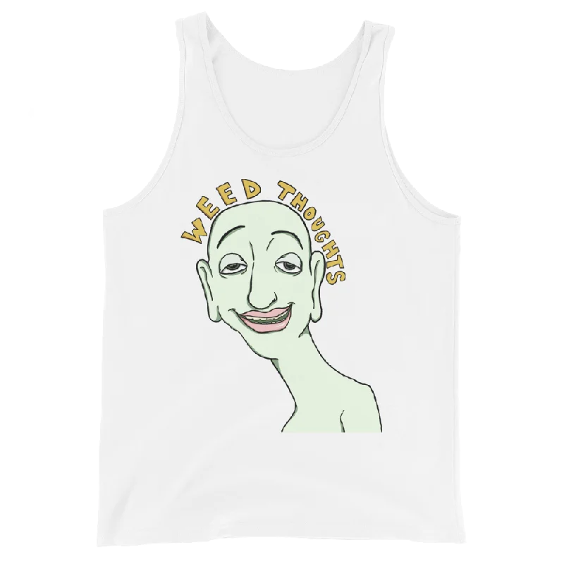 Thoughts Graphic Tank Top peekaboo tank top