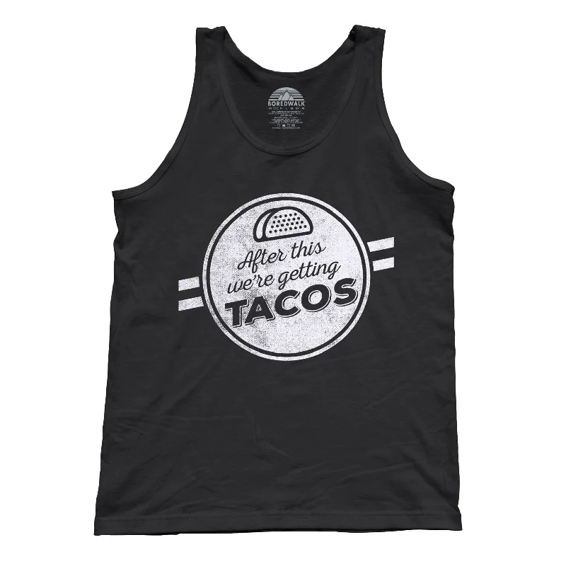 Unisex After This We're Getting Tacos Tank Top - Funny Foodie cute tank top