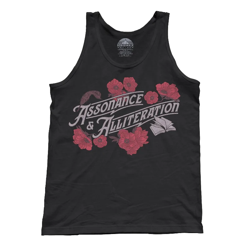 Unisex Assonance and Alliteration Tank Top crew neck tank