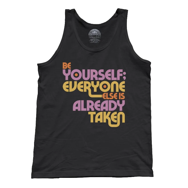 Unisex Be Yourself Tank Top Oscar Wilde long tank top