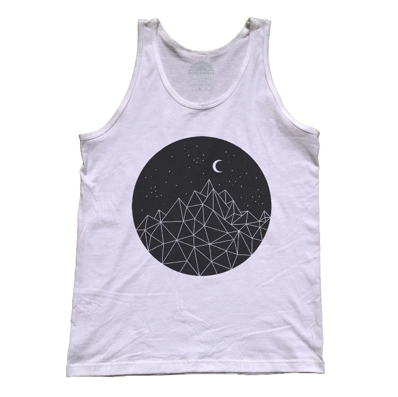 Unisex Geometric Night Tank Top graphic tank top