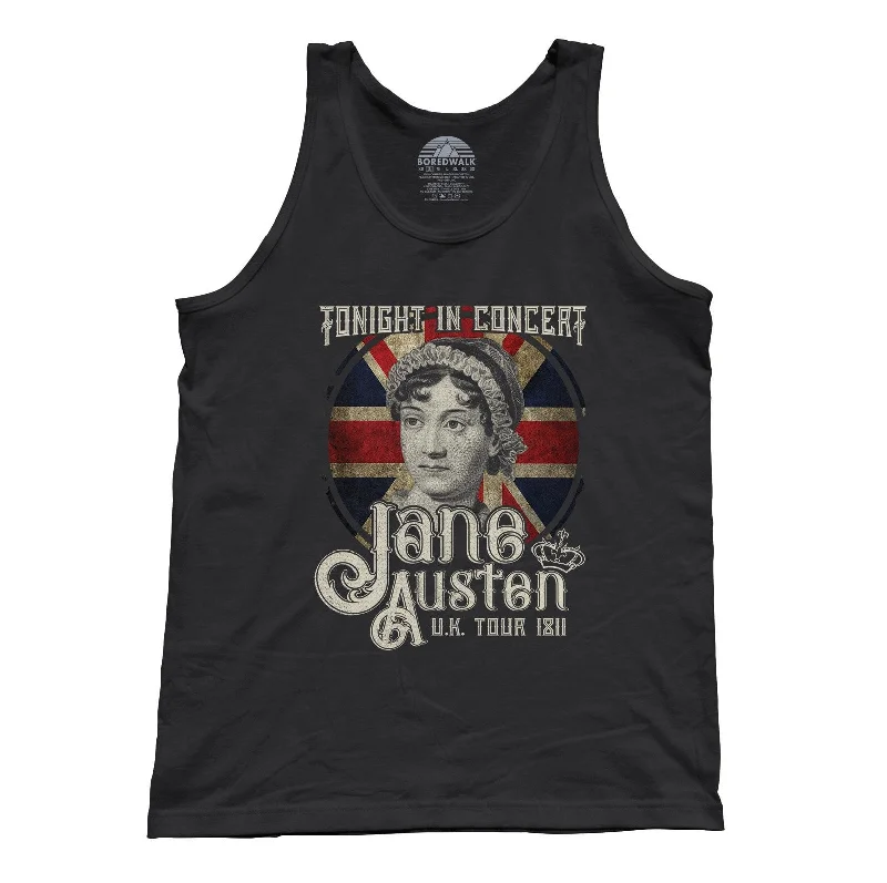 Unisex Jane Austen Rock and Roll UK Tour Tank Top lavender tank top