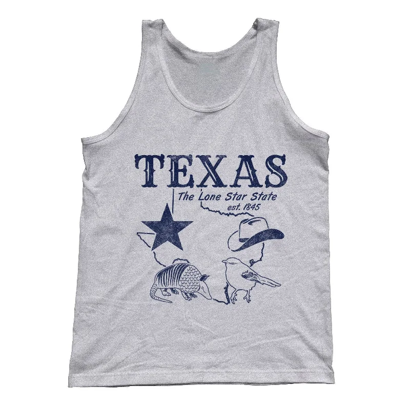 Unisex Vintage Texas Tank Top Dallas Houston San Antonio Austin black tank top