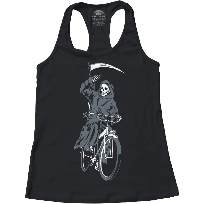 Women's Death Takes a Holiday Racerback Tank Top cotton tank top
