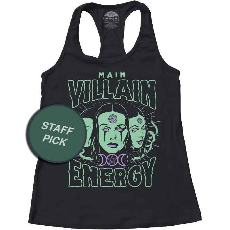 Women's Main Villain Energy Hecate Racerback Tank Top stretchy tank top
