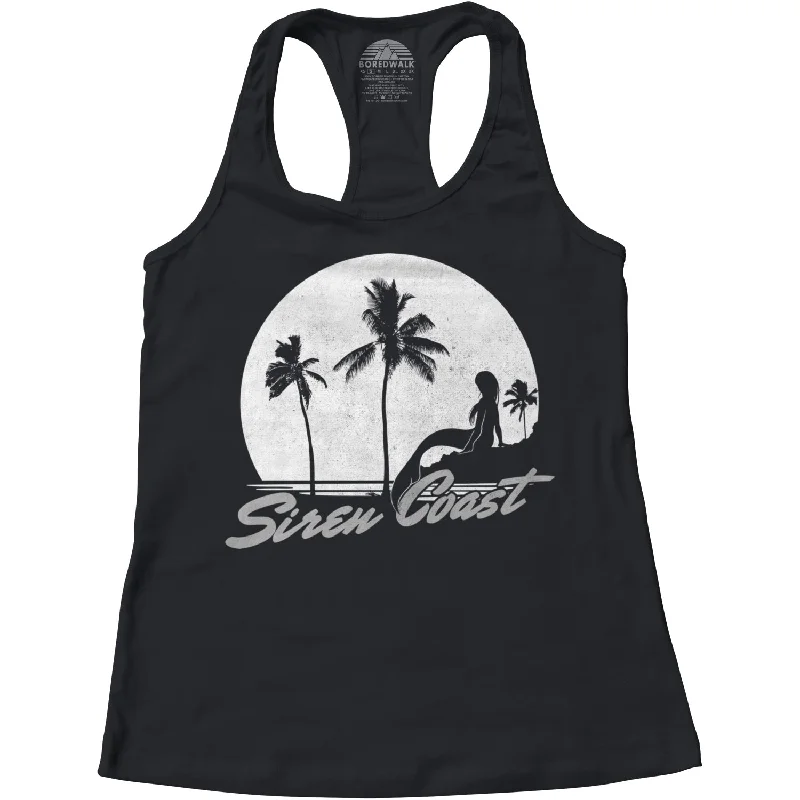 Women's Siren Coast Racerback Tank Top floral tank top