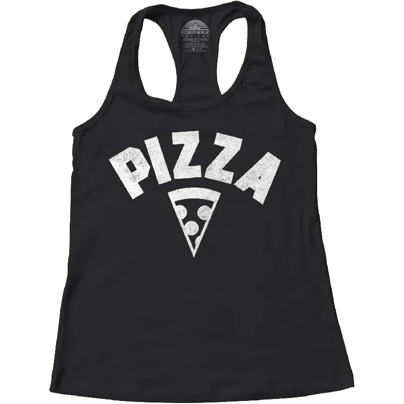 Women's Team Pizza Racerback Tank Top crew neck tank