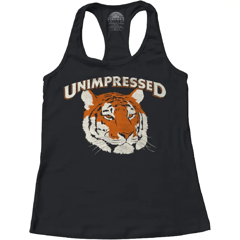 Women's Unimpressed Tiger Racerback Tank Top summer tank top